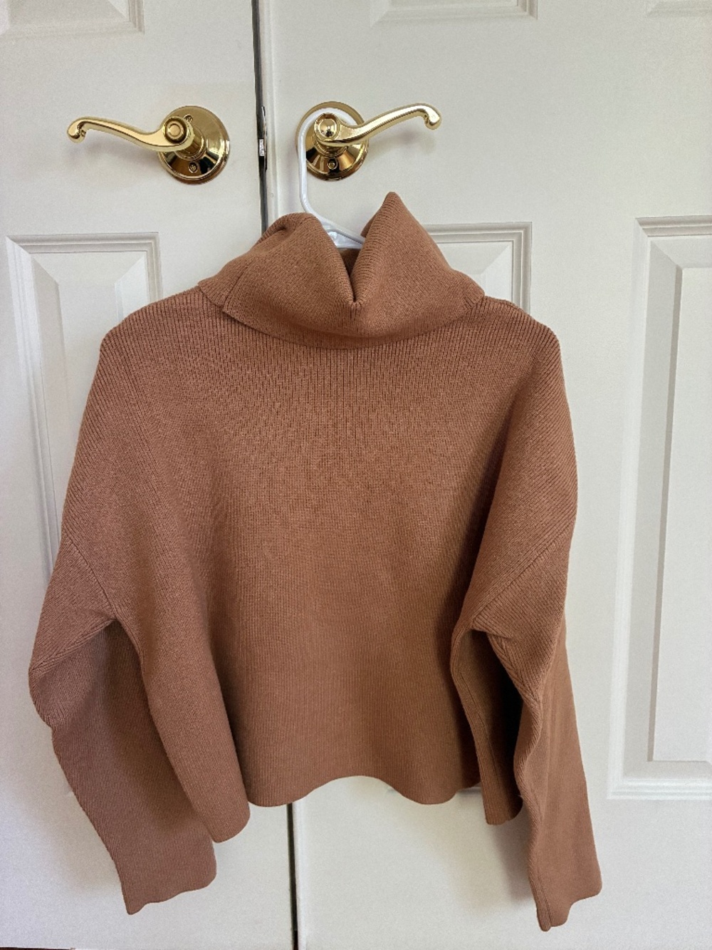 Lulu's Tan turtleneck sweater, size M